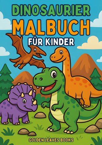 Dinosaurier Malbuch für Kinder