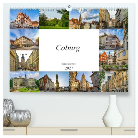 Coburg Impressionen (hochwertiger Premium Wandkalender 2027 DIN A2 quer), Kunstdruck in Hochglanz