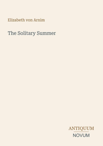 The Solitary Summer