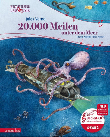 20.000 Meilen unter dem Meer (Weltliteratur und Musik mit CD und zum Streamen)