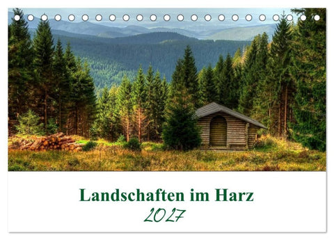 Landschaften im Harz (Tischkalender 2027 DIN A5 quer), CALVENDO Monatskalender