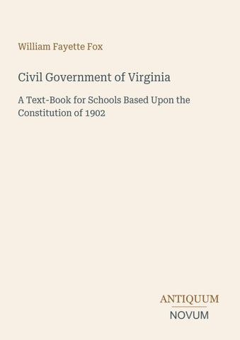 Civil Government of Virginia