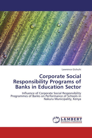 Corporate Social Responsibility Programs of Banks in Education Sector