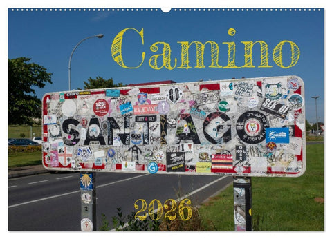 Camino 2026 (Wandkalender 2026 DIN A2 quer), CALVENDO Monatskalender