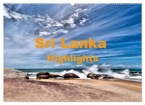 Sri Lanka - Highlights (Wandkalender 2027 DIN A2 quer), CALVENDO Monatskalender