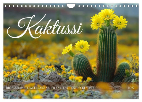 Kaktussi (Wandkalender 2027 DIN A4 quer), CALVENDO Monatskalender