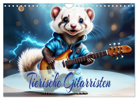 Tierische Gitarristen (Wandkalender 2027 DIN A4 quer), CALVENDO Monatskalender