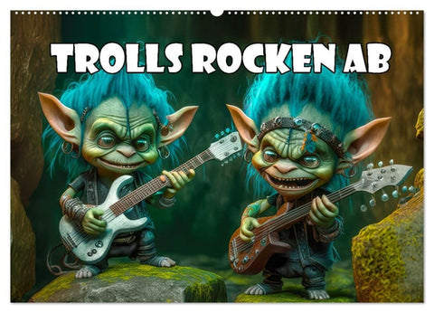 Trolls rocken ab (Wandkalender 2027 DIN A2 quer), CALVENDO Monatskalender