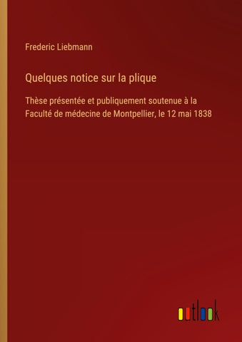 Quelques notice sur la plique