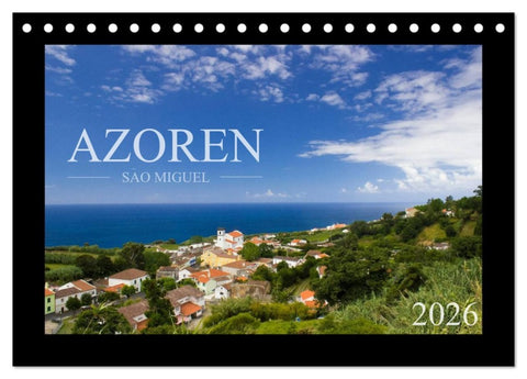 Azoren - São Miguel (Tischkalender 2026 DIN A5 quer), CALVENDO Monatskalender
