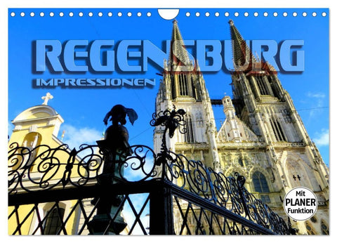 REGENSBURG - Impressionen (Wandkalender 2026 DIN A4 quer), CALVENDO Monatskalender