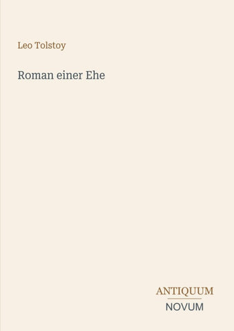 Roman einer Ehe