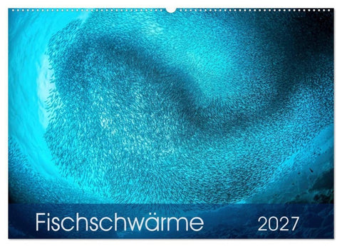 Fischschwärme (Wandkalender 2027 DIN A2 quer), CALVENDO Monatskalender