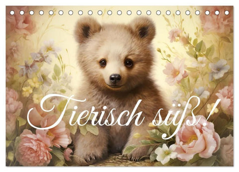 Tierisch süß! (Tischkalender 2027 DIN A5 quer), CALVENDO Monatskalender