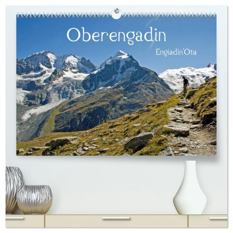 Oberengadin (hochwertiger Premium Wandkalender 2027 DIN A2 quer), Kunstdruck in Hochglanz