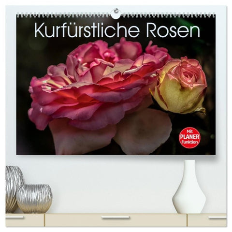 Kurfürstliche Rosen Eltville am Rhein (hochwertiger Premium Wandkalender 2027 DIN A2 quer), Kunstdruck in Hochglanz