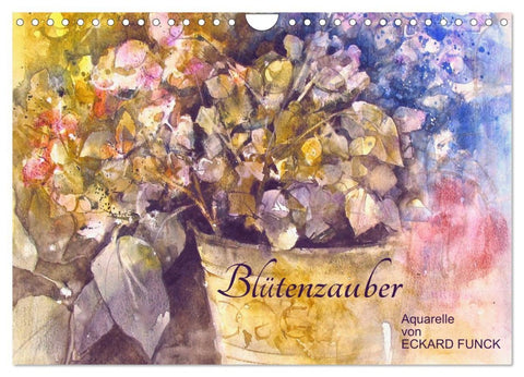 Blütenzauber - Aquarelle von ECKARD FUNCK (Wandkalender 2026 DIN A4 quer), CALVENDO Monatskalender