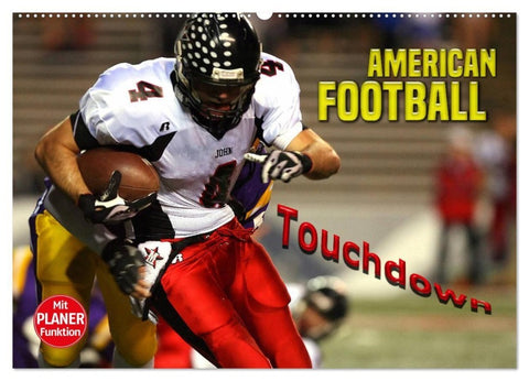 American Football - Touchdown (Wandkalender 2027 DIN A2 quer), CALVENDO Monatskalender