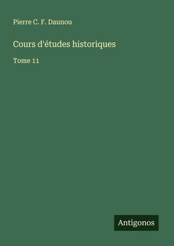 Cours d'études historiques