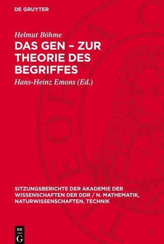Das Gen – Zur Theorie des Begriffes