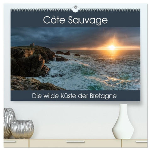 Côte Sauvage - Die wilde Küste der Bretagne (hochwertiger Premium Wandkalender 2027 DIN A2 quer), Kunstdruck in Hochglanz