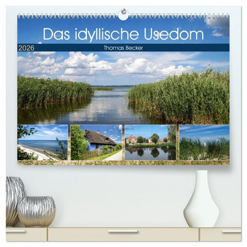 Das idyllische Usedom (hochwertiger Premium Wandkalender 2026 DIN A2 quer), Kunstdruck in Hochglanz