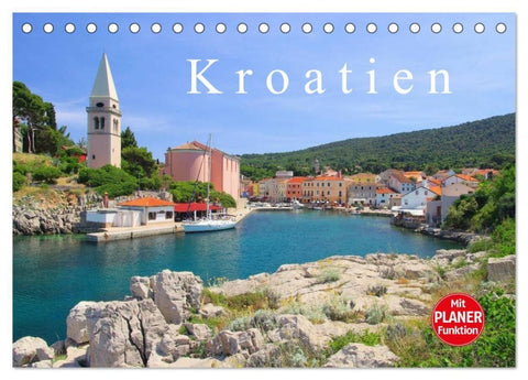 Kroatien (Tischkalender 2027 DIN A5 quer), CALVENDO Monatskalender