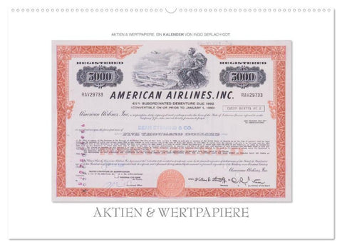 Aktien & Wertpapiere / CH-Version (Wandkalender 2026 DIN A2 quer), CALVENDO Monatskalender