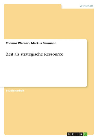 Zeit als strategische Ressource