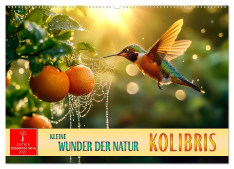 Kolibris - kleine Wunder der Natur (Wandkalender 2027 DIN A2 quer), CALVENDO Monatskalender