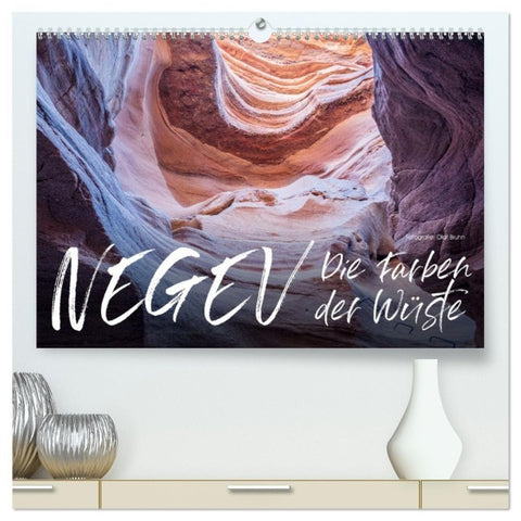 Negev - die Farben der Wüste (hochwertiger Premium Wandkalender 2027 DIN A2 quer), Kunstdruck in Hochglanz