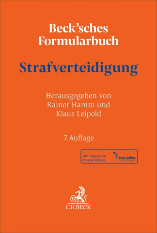 Beck'sches Formularbuch Strafverteidigung