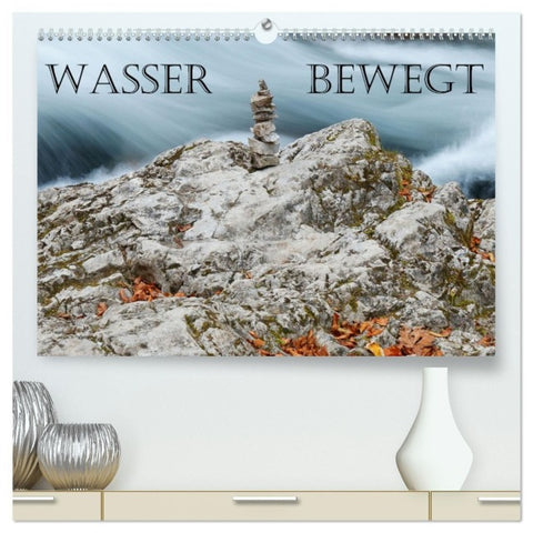 Wasser bewegt - Wasserfälle und Stromschnellen (hochwertiger Premium Wandkalender 2027 DIN A2 quer), Kunstdruck in Hochglanz