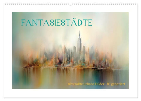 Fantasiestädte (Wandkalender 2027 DIN A2 quer), CALVENDO Monatskalender