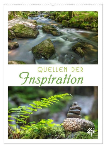 Quellen der Inspiration (Wandkalender 2027 DIN A2 hoch), CALVENDO Monatskalender