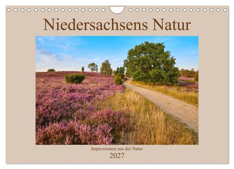 Niedersachsens Natur (Wandkalender 2027 DIN A4 quer), CALVENDO Monatskalender