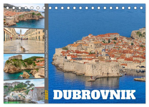 Dubrovnik - Stolze Schönheit der Dalmatischen Küste (Tischkalender 2027 DIN A5 quer), CALVENDO Monatskalender