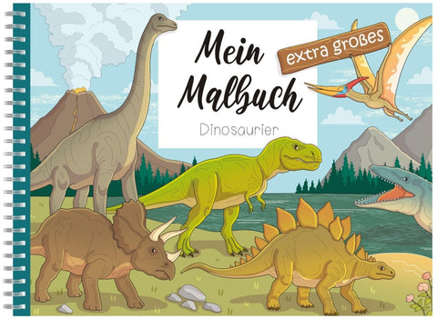Mein extra großes Malbuch - Dinosaurier
