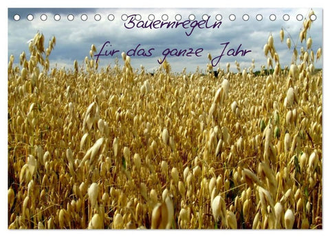 Bauernregeln für das ganze Jahr (Tischkalender 2027 DIN A5 quer), CALVENDO Monatskalender