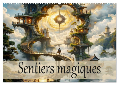 Sentiers magiques (Calendrier mural 2027 DIN A2 vertical), CALVENDO calendrier mensuel