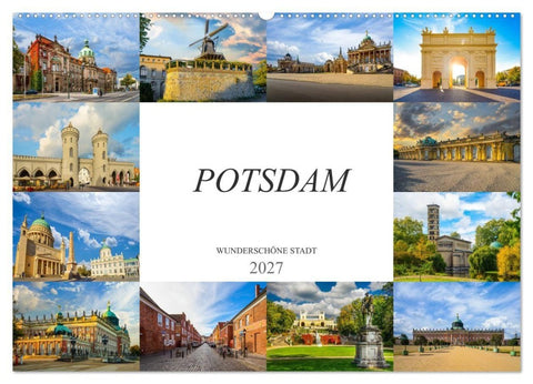 Potsdam Wunderschöne Stadt (Wandkalender 2027 DIN A2 quer), CALVENDO Monatskalender
