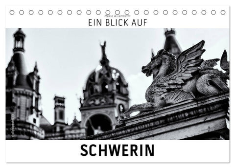 Ein Blick auf Schwerin (Tischkalender 2027 DIN A5 quer), CALVENDO Monatskalender
