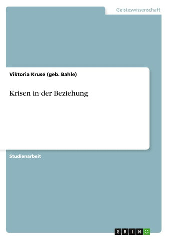 Krisen in der Beziehung