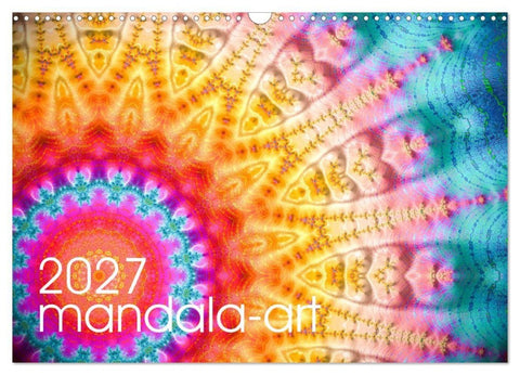 mandala-art (Wandkalender 2027 DIN A3 quer), CALVENDO Monatskalender