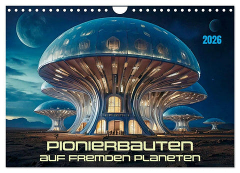 Pionierbauten auf fremden Planeten (Wandkalender 2026 DIN A4 quer), CALVENDO Monatskalender