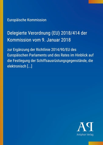 Delegierte Verordnung (EU) 2018/414 der Kommission vom 9. Januar 2018