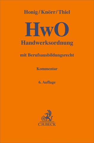Handwerksordnung. HwO