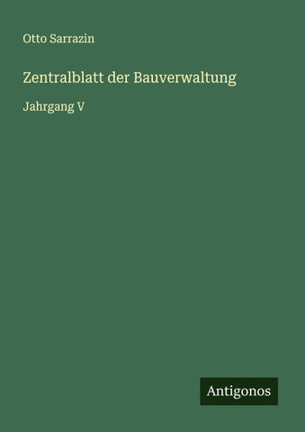 Zentralblatt der Bauverwaltung