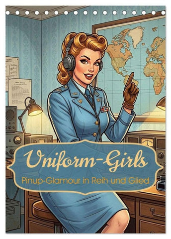 Uniform-Girls (Tischkalender 2027 DIN A5 hoch), CALVENDO Monatskalender
