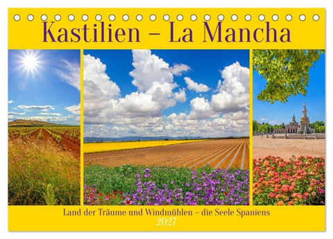 Kastilien - La Mancha (Tischkalender 2027 DIN A5 quer), CALVENDO Monatskalender